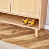 Multi Functional Modern Minimalist Shoe Cabinet Seamlessly Fits Into Nordic, Japanese, And Industrial Style Interiors - Natural Wood - Image 19