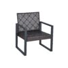 Modern 4 Piece Patio Furniture Set With Acacia Wood Table Top And Beige Cushions - Brown - Image 13