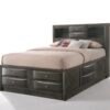 Ireland - Queen Bed With Storage - Gray Oak - Image 4