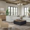 Channel - Armless Loveseat - Off White - Image 4