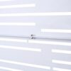 Outdoor & Indoor Freestanding Metal Privacy Screen, Decorative Privacy Fence Panels - White - Image 5