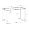 Accent Console Table For Entryway Contemporary - Black - Image 5
