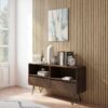 Chase - Low Bookcase - Rustic Natural Aged Brown - Image 9