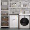 Beckham - Laundry Cabinet & Faucet And Stainless Steel Sink - White - Image 8