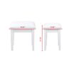 Vanity Stool, Makeup Bench Dressing Stool With Cushion And Solid Legs - White - Image 12