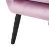 Alyssa - Upholstered Arm Chair With Wingback Design - Lavender - Image 5