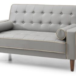 Contemporary Loveseat For Two - Gray