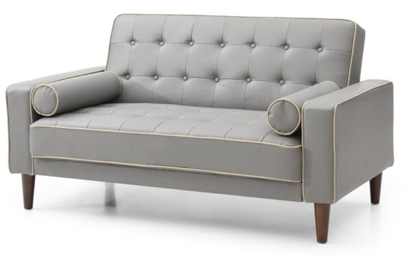 Contemporary Loveseat For Two - Gray