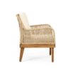 Hueber - Outdoor And Rope 4 Seater Chat Set With Cushions - Teak - Image 17