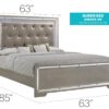 Alana - Queen Bed - Silver Champagne - Image 6