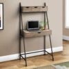 Computer Desk For Home Office, Laptop, Leaning, Storage Drawers, Contemporary & Modern - Taupe - Image 4