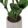 20" Tall, Artificial Plant, Zz, Indoor, Faux, Fake, Table, Greenery, Potted, Real Touch, Decorative - Green / Gray - Image 2
