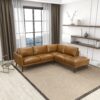Benson - Sectional Sofa Right Facing Chaise - Tan - Image 4