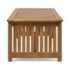 Acacia Wood Outdoor Coffee Table, Rectangular Patio Coffee Table For Outside - Brown Patina - Image 7