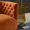 Delaney - Swivel Chair - Burnt Orange - Image 14