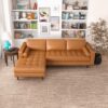Anthony - Corner Sectional Sofa Left Facing - Orange - Image 8