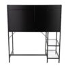Geo - Tier Contemporary Desk - Black / Clear - Image 5