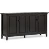 Amherst - Wide 4 Door Storage Cabinet - Hickory Brown - Image 2