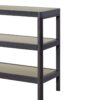 Console Table With Metal Insets - Black - Image 5