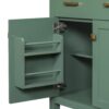 Bathroom Vanity With Ceramic Sink, Modern Single Bathroom Cabinet With 2 Doors And A Shelf, Soft Close Doors - Green - Image 22