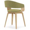 Lowell - Bentwood Dining Chair - Acid Green / Light Brown - Image 3