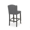 Solara - Fabric Tufted Counter Stool With Nailhead Accents (Set of 2) - Charcoal - Image 6