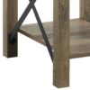 Abiram - Rustic End Table - Oak - Image 4