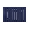 Outdoor Folding Wooden Side Table - Navy Blue - Image 5