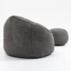 Bedding Bean Bag Sofa Chair High Pressure Foam Bean Bag Chair Adult Material With Padded Foam Padding Compressed Bean Bag With Footrest - Gray - Image 11