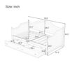 Twin Size Daybed With 2 Storage Drawers, Sofa Bed With Handrail For Living Room Bedroom - White - Image 8