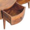 Large Wave Coffee Table, 1 Drawer - Chestnut - Image 4