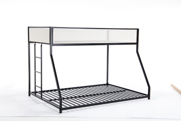 Adam - Twin Over Full Bunk Guard Rail - Black With White Mesh