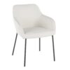 Daniella - Contemporary Dining Chair (Set of 2) - Black / Cream - Image 2