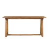 Contemporary Solid Wood Slat Top Patio Dining Table - Black Wash - Image 3