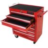 7 Drawers Multifunctional Tool Cart With Wheels - Red - Image 6