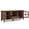 Acadian - TV Media Stand - Rustic Natural Aged Brown - Image 2