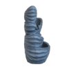 Decorative 4 Tier Nautilus Shell Water Fountain With Light For Indoor Outdoor - Blue - Image 4