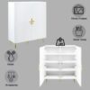 Gaines - High Gloss Accent Cabinet - White - Image 8
