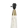 Enclave - Hydro Table Lamp With On / Off Switch Faux Marble Base Shade - Gold / White / White Marble - Image 4