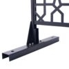 Outdoor & Indoor Privacy Screen Metal Privacy Screen Freestanding Decorative Privacy Screen Steel - Black - Image 9