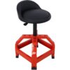 Pneumatic 360 Degree Swivel Stool, Mechanics Rolling Creeper Seat, Heavy Duty Mechanics Stool - Red - Image 13