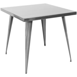 Austin - Industrial Dining Table - Silver