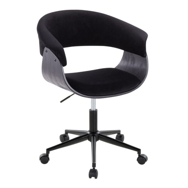 Vintage Mod - Mid-Century Modern Office Chair - Black