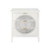 3 Drawer Cabinet With Hollow Carved 3 Drawer Dresser Storage Chest With Metal Handles For Entryway Living Room Bedroom - Beige - Image 14