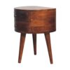 Odyssey - Tripod Bedside Table - Chestnut - Image 2