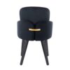 Dahlia - Contemporary Dining Chair (Set of 2) - Gold / Black - Velvet - Image 5