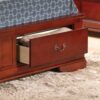 Louis Phillipe - Full Storage Bed - Cherry - Image 4