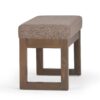 Milltown - Footstool Small Ottoman Bench - Fawn Brown - Image 3