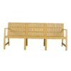 1 Piece Indoor / Outdoor 3 Seater Sofa, UV Resistant, Waterproof And Durable - Brick Yellow - Image 9