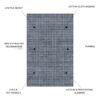 Fenix - Runner Rug - Dark Gray - Image 4